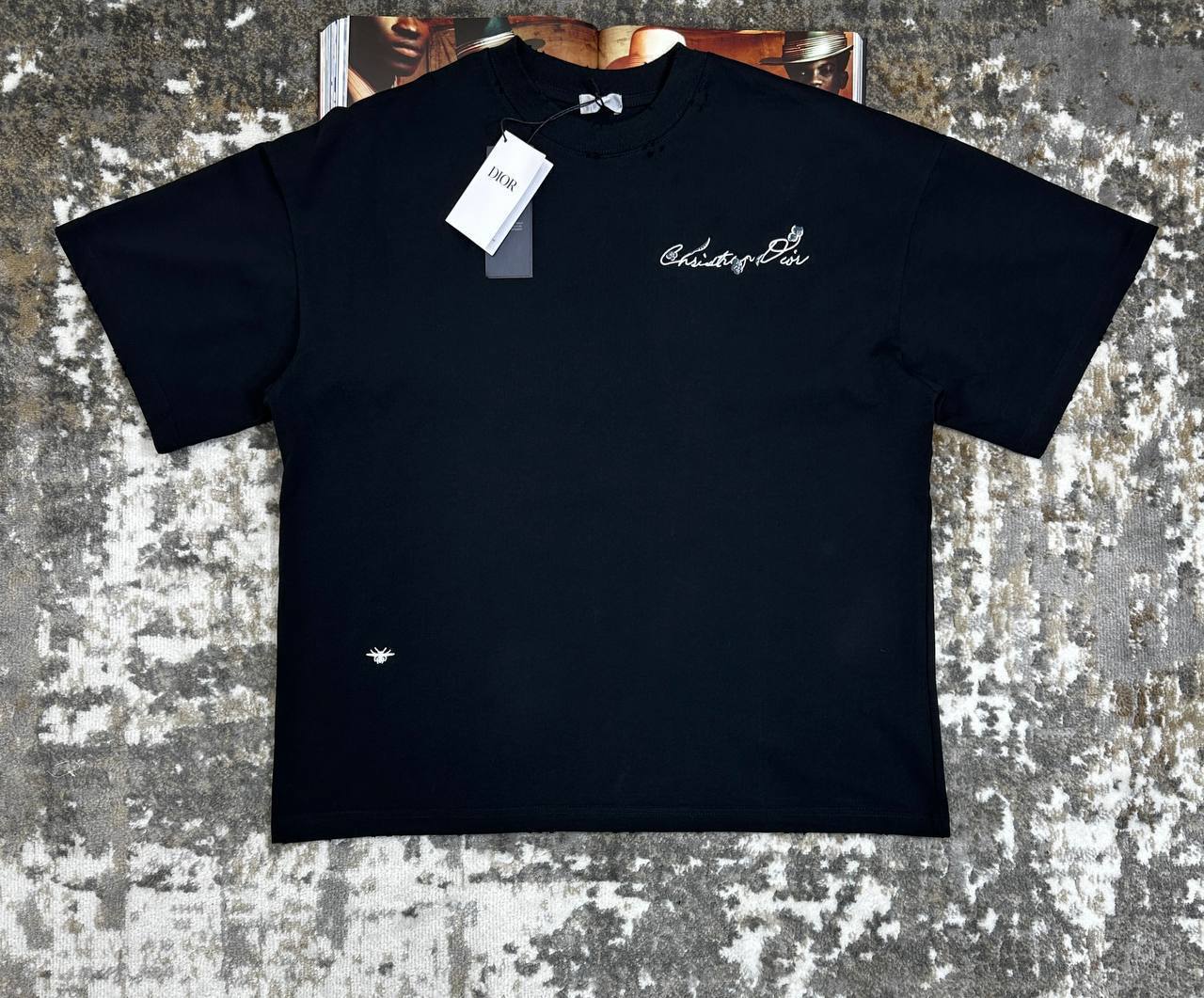 Christian Dior Couture Lily of the Valley T-Shirts Relaxed Fit Mens UK Reps AAA Quality