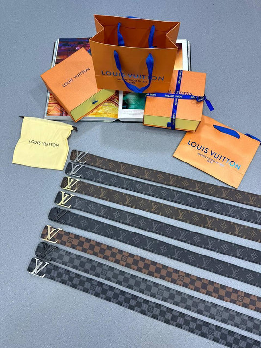 Louis Vuitton Leather Belts in Multiple Colors & Waist Sizes Best Sale UK Reps AAA Quality