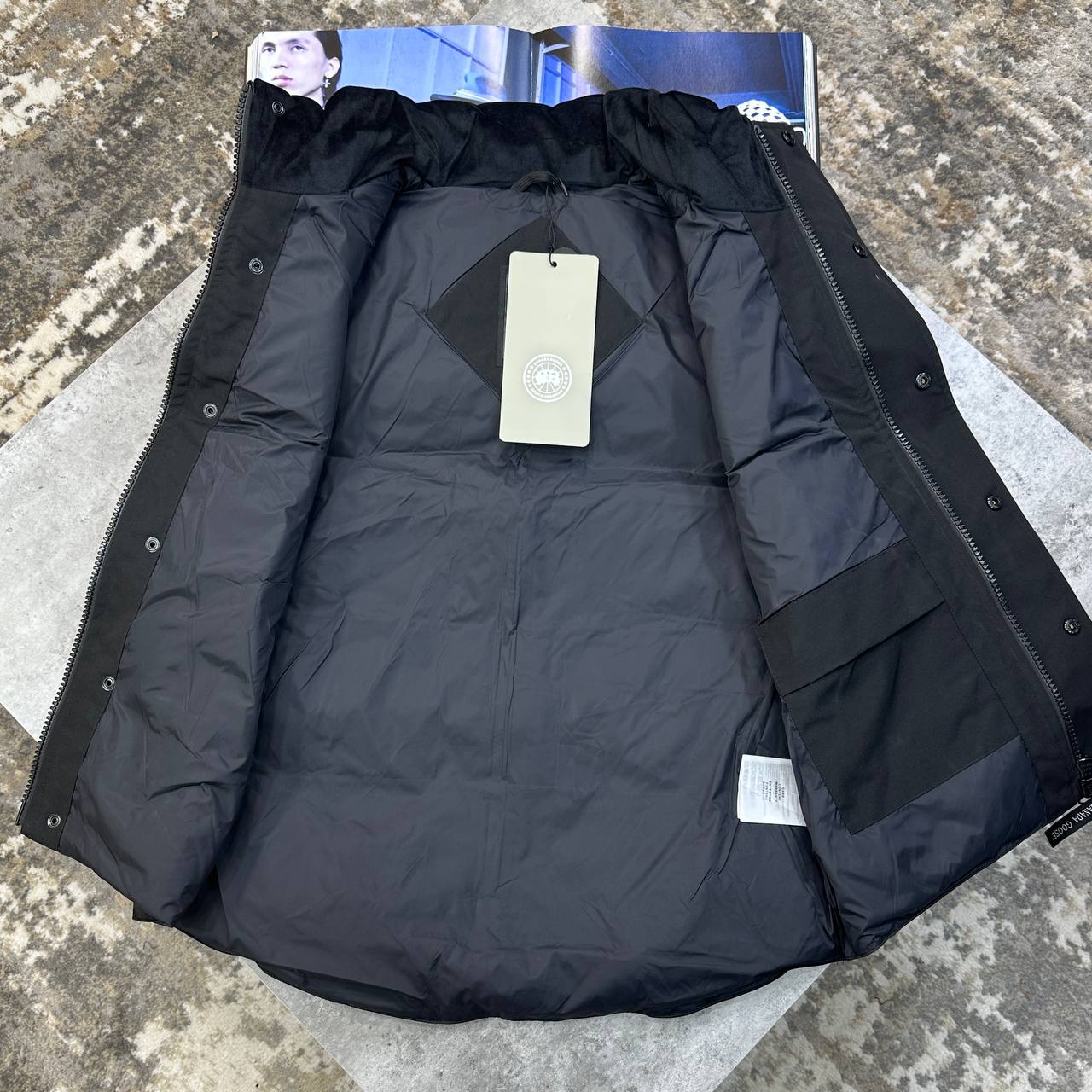 Canada Goose Garson Mens Gilets in Black UK Reps AAA Quality