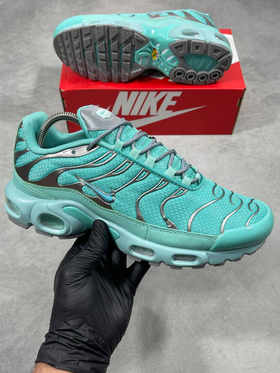 Nike Air Max Plus TN By You Custom Aqua Mens Trainers Best Sale UK Reps AAA Quality