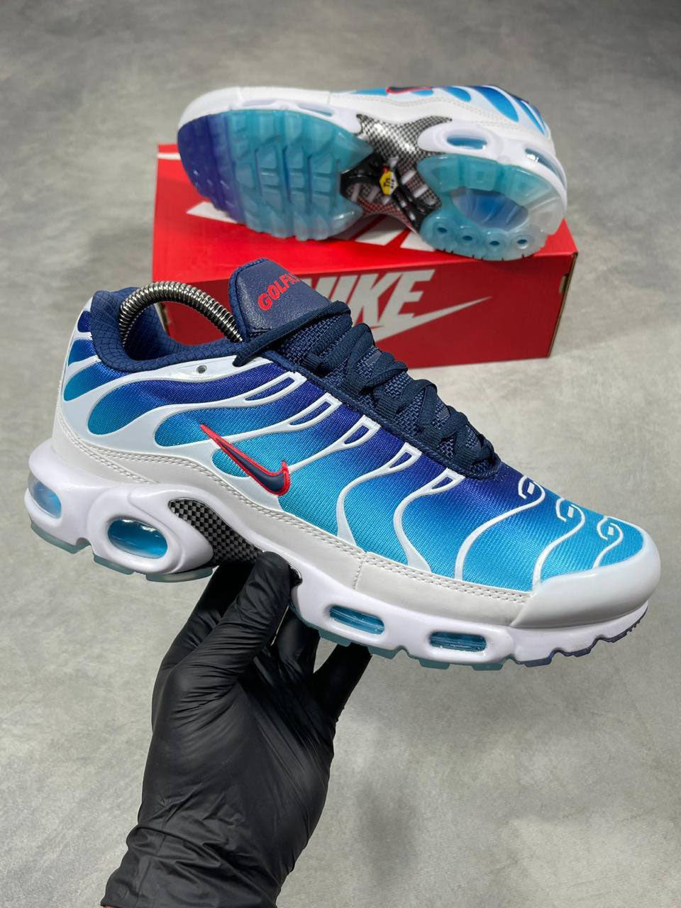 Nike Air Max Plus TN Golf PGA Blue Lightning Mens Trainers Best Sale UK Reps AAA Quality