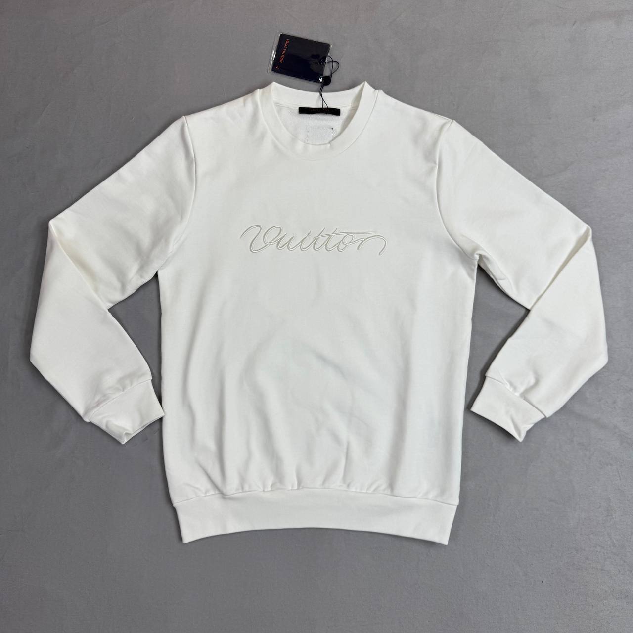 LOUIS VUITTON  Embroidered Cotton Crewneck Ready-to-Wear Mens Jumpers UK Reps AAA Quality
