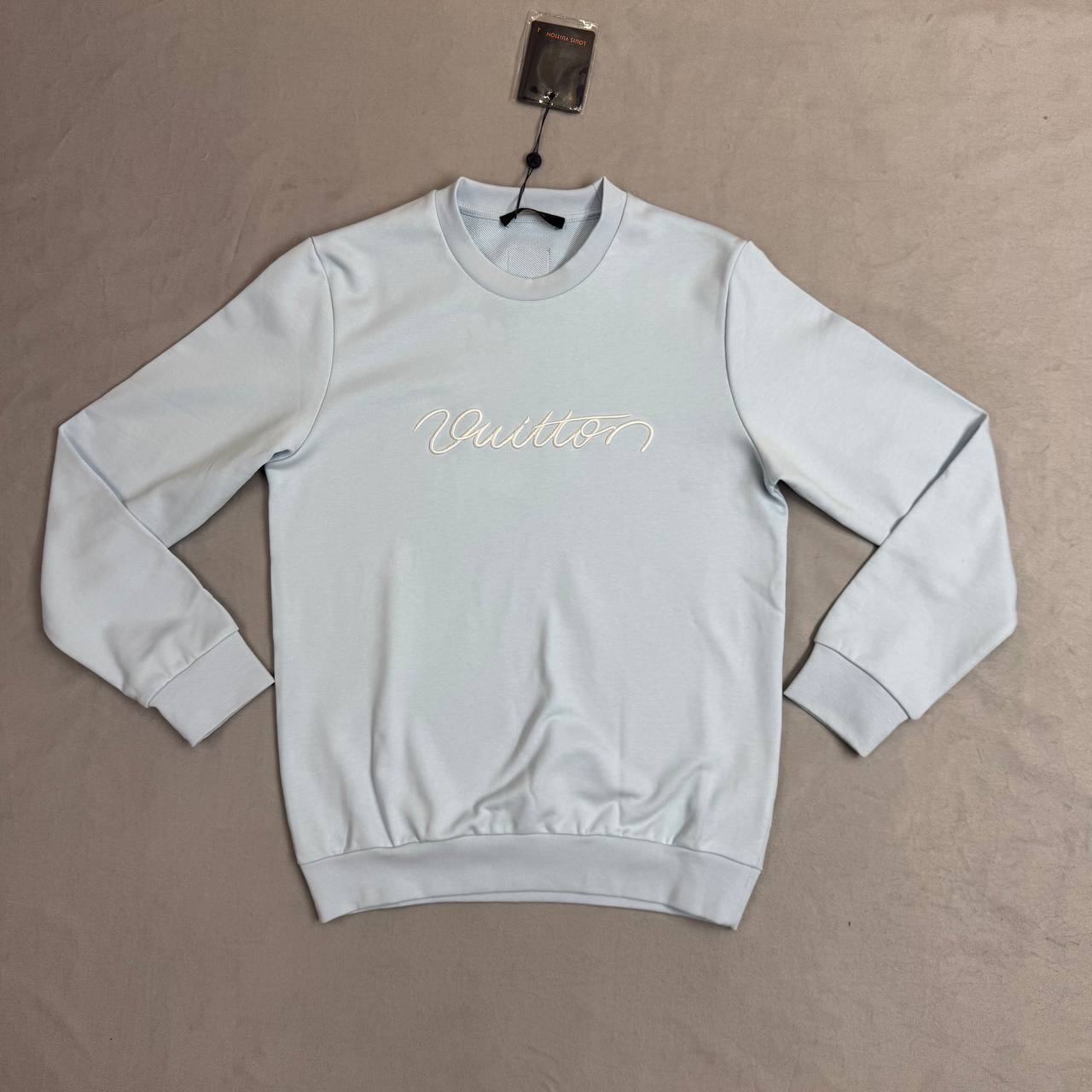 LOUIS VUITTON  Embroidered Cotton Crewneck Ready-to-Wear Mens Jumpers UK Reps AAA Quality