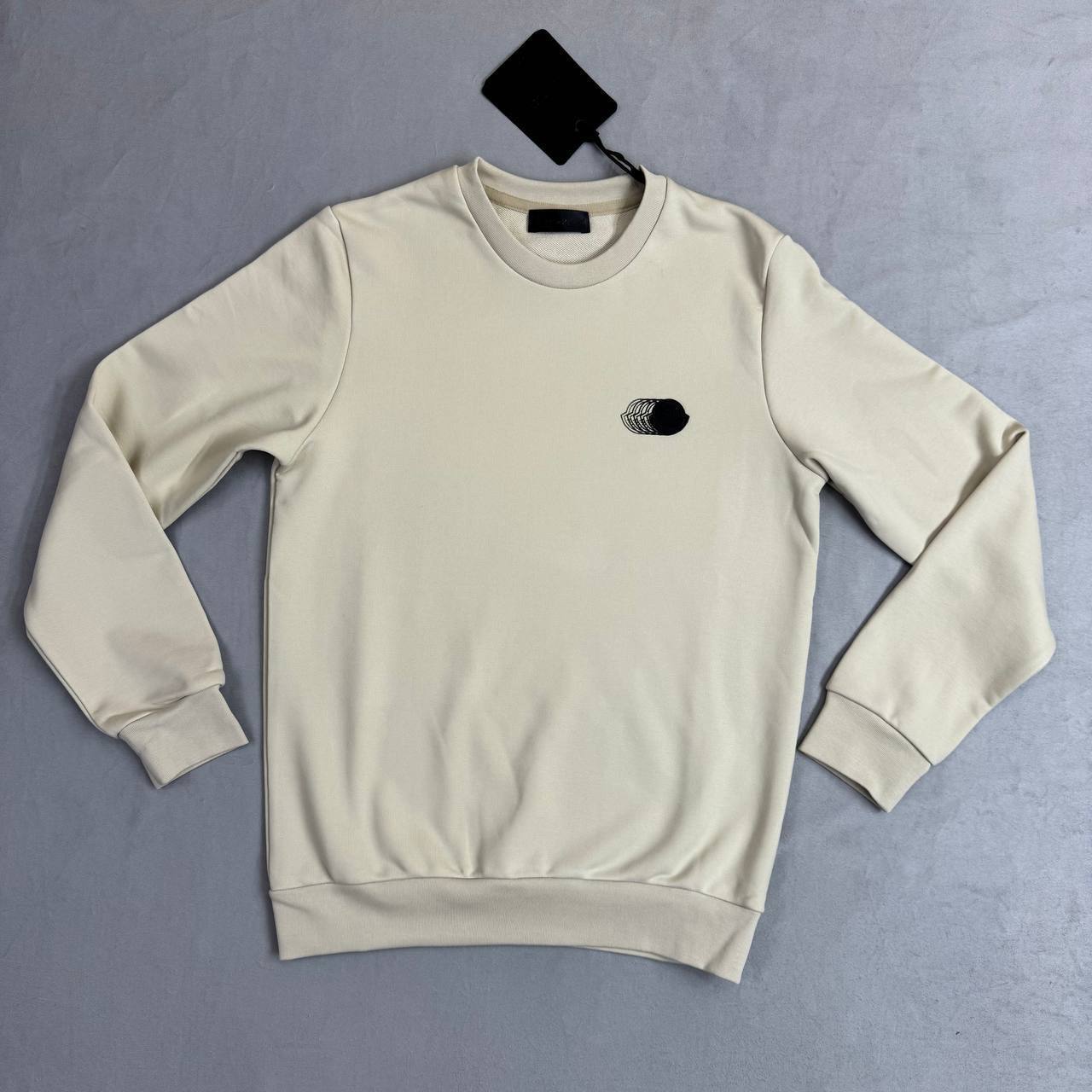 Moncler Faded Logo Motif Cotton Fashion Mens Jumpers UK Reps AAA Quality