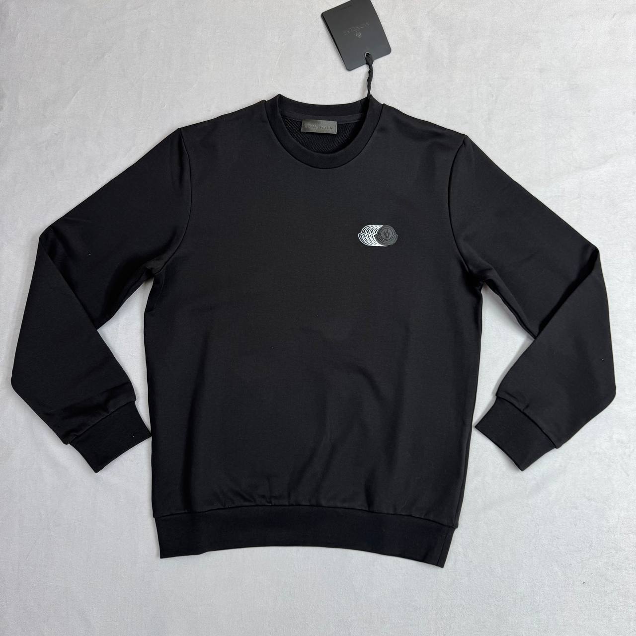 Moncler Faded Logo Motif Cotton Fashion Mens Jumpers UK Reps AAA Quality