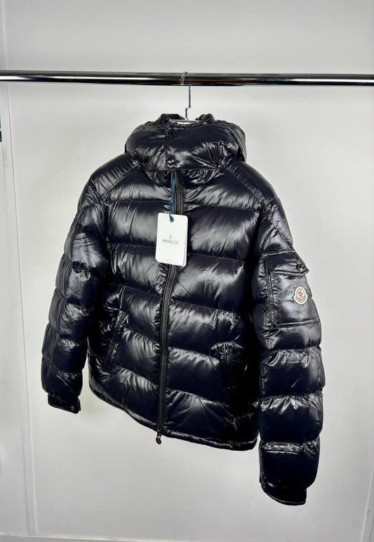Moncler Maya Hooded Short Down Mens Jackets in Black UK Reps AAA Quality