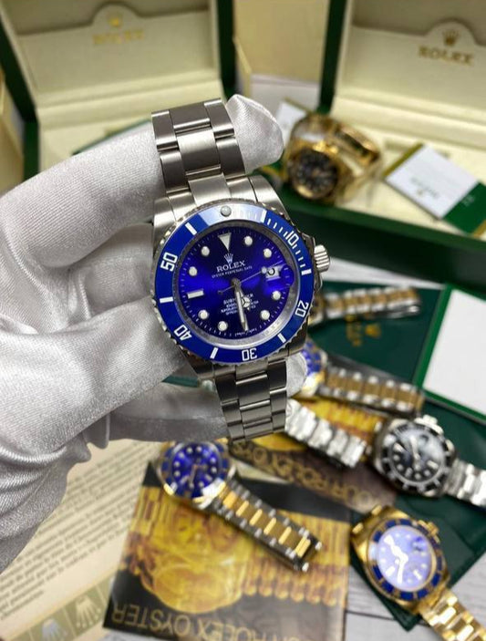 Rolex Submariner Date Mechanical Mens Watch with Blue Dial in Multiple Chain Colors Best Sale UK Reps AAA Quality