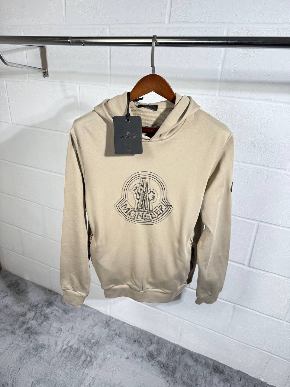 Moncler Embroidered Logo Motif Hoodies in Multiple Colors Best Sale UK Reps AAA Quality