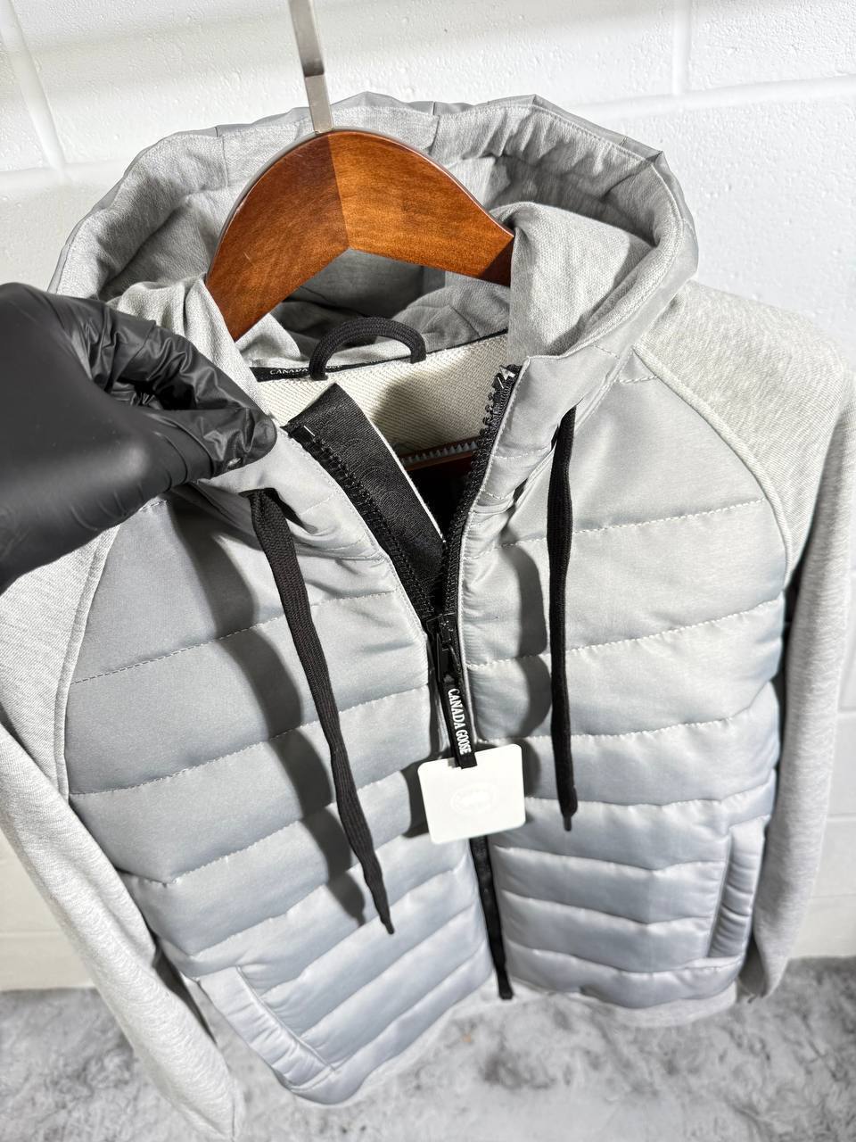 Canada Goose Hybridge Huron Full Zip Logo-Patch Padded Jackets Mens in Multiple Colors UK Reps AAA Quality