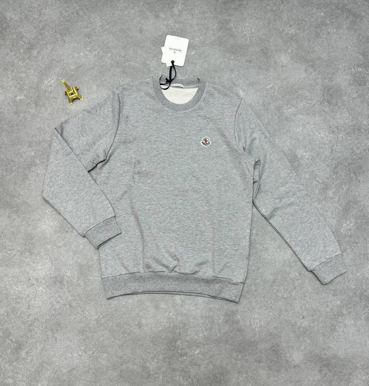 Moncler Logo Patch Cotton Round Neck Full Sleeve Jumpers in Multiple Colors Mens Best Sale UK Reps AAA Quality