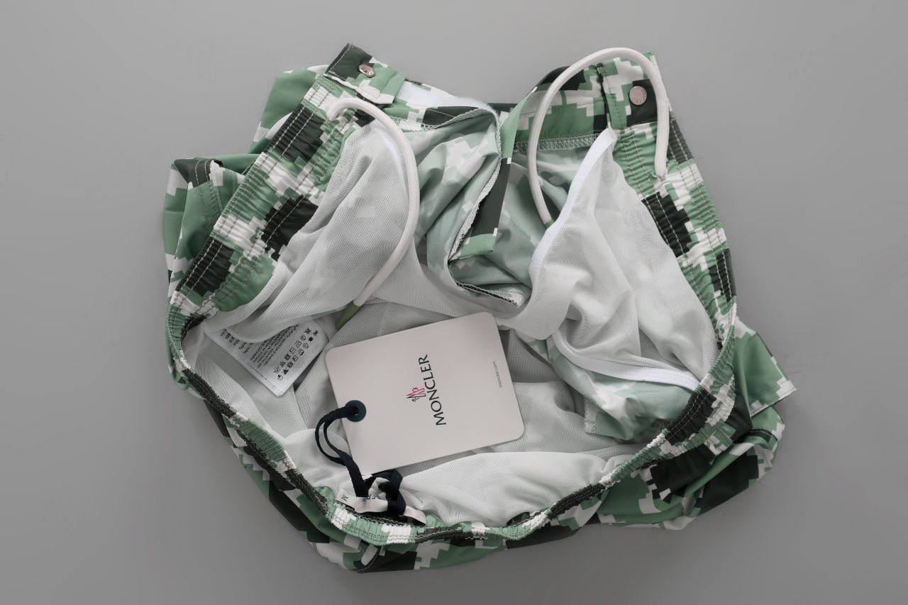 Moncler Logo Print Pixel Logo Swim Shorts Mens in 2 Colors Best Sale UK Reps AAA Quality