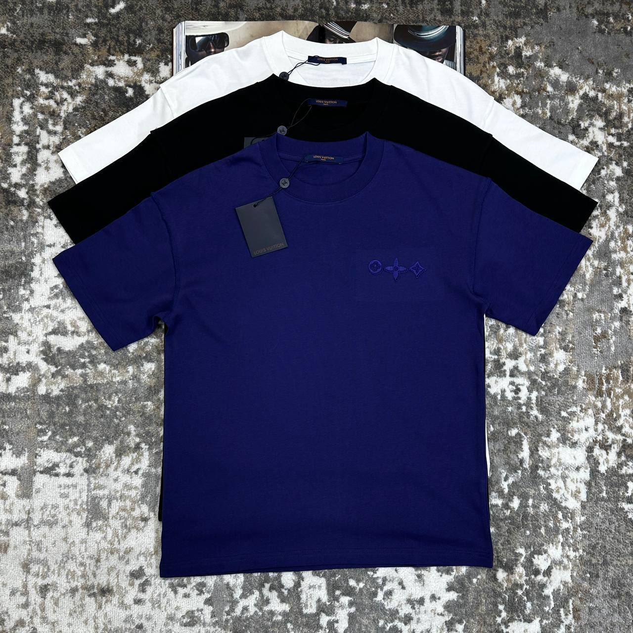 Louis Vuitton Fashion Logo Embroidered Tshirts Mens in Multiple Colors Best Sale UK Reps AAA Quality