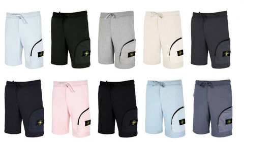 Stone Island Compass-badge Shorts Mens in Multiple Colors Best Sale UK Reps AAA Quality