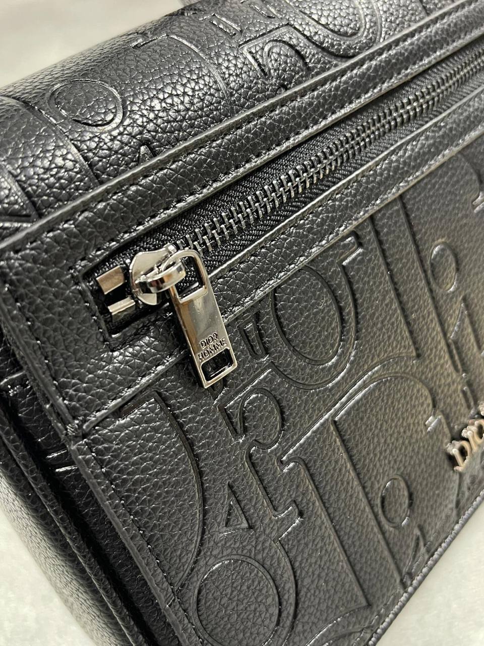 Christian Dior with Flap Black Dior Gravity Leather Messenger Mini Shoulder Mens Bag in Black Best Sale UK Reps AAA Quality