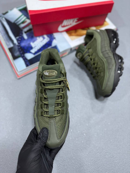 Nike Air Max 95 Olive Green Mens Trainers Best Sale UK Reps AAA Quality