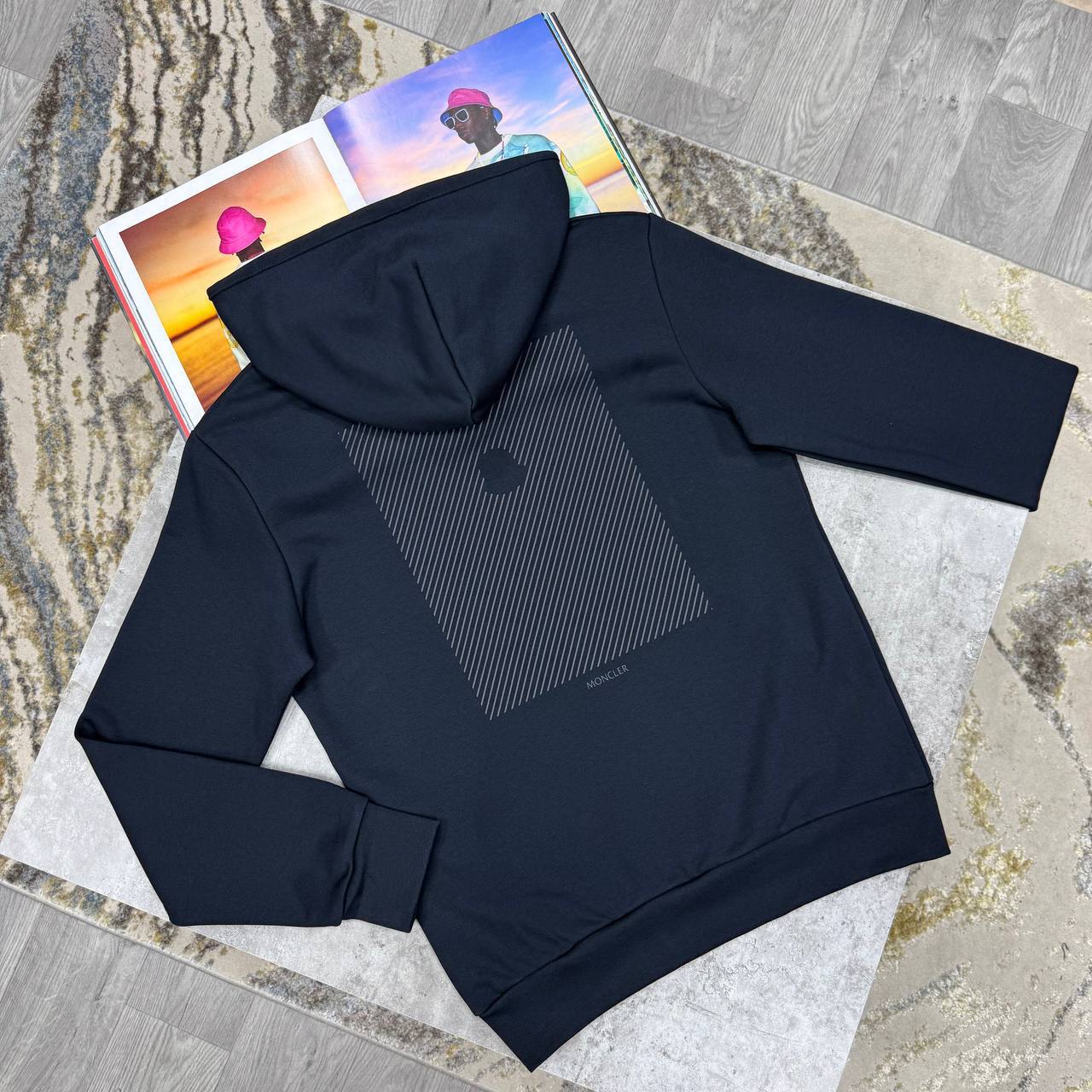 Moncler Tonal Back Logo Cotton Hoodie in Multiple Colors Best Sale UK Reps AAA Quality