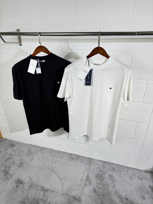Christian Dior Embroidered Bee T-Shirts Mens in 2 Colors Best Sale UK Reps AAA Quality