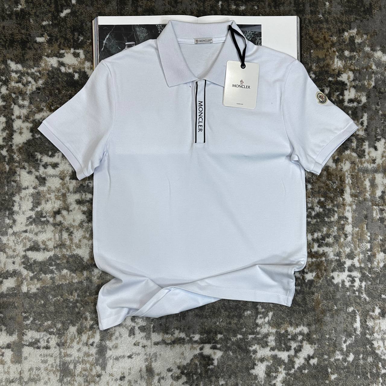 Moncler Logo Motif Summer Sporty Loose  Polo Shirts Mens in Multiple Colors Best Sale UK Reps AAA Quality