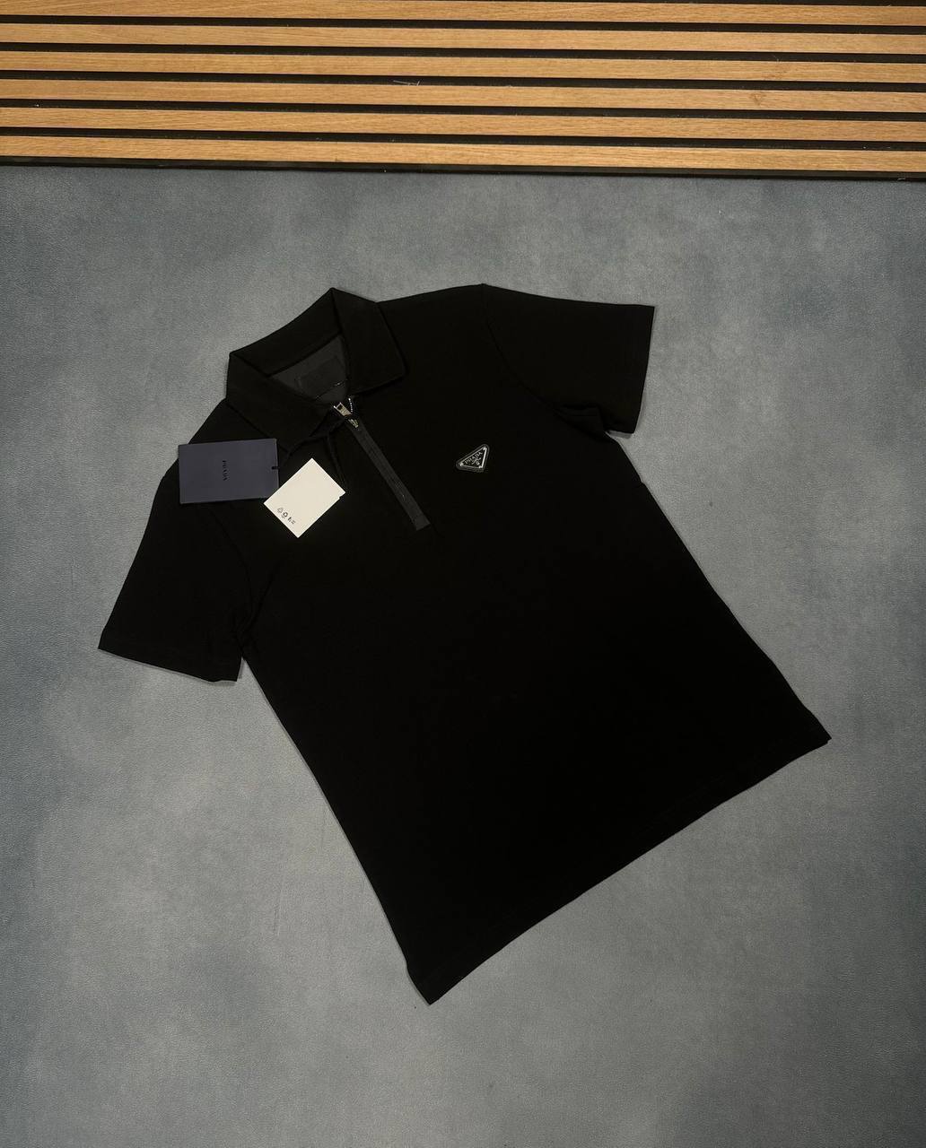 Prada Quater Zip Polo Shirts Mens in Multiple Colors UK Reps AAA Quality