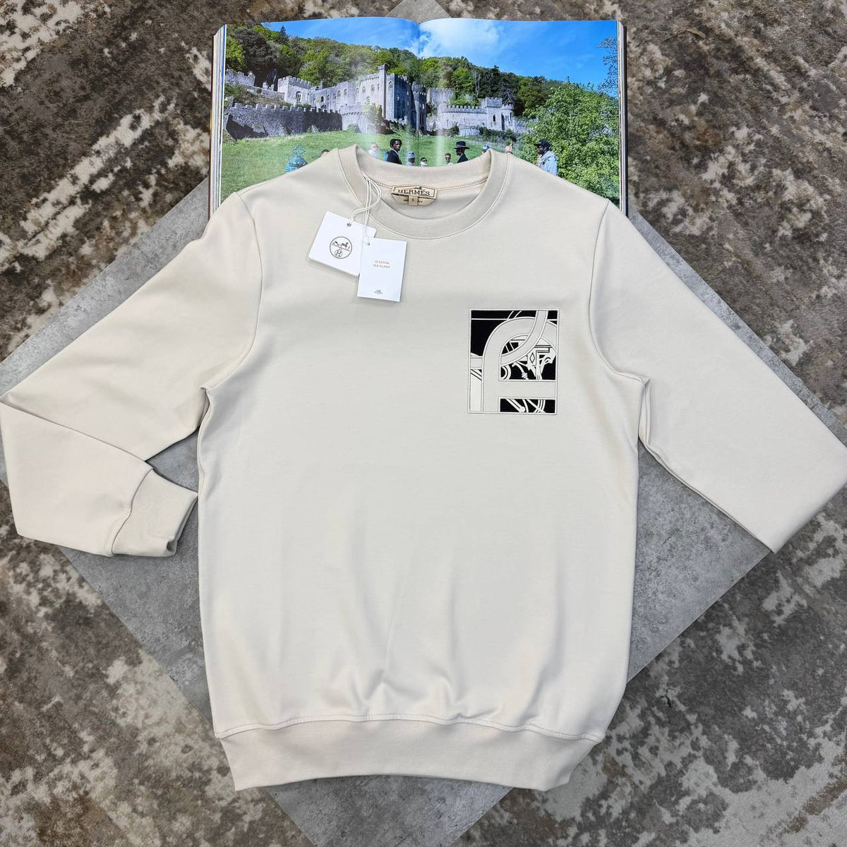 Hermès "Ex-Libris" Crewneck Jumper UK Reps Superclone Quality