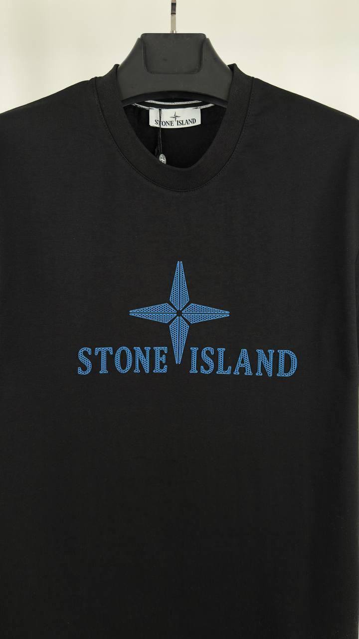 Stone Island Big Logo Cotton T-Shirts Round Neck Mens in Multiple Colors Best Sale UK Reps AAA Quality