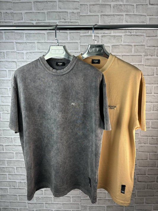 Fendi Embroidered Logo Crew Neck T-Shirts Mens in Multiple Colors UK Reps AAA Quality