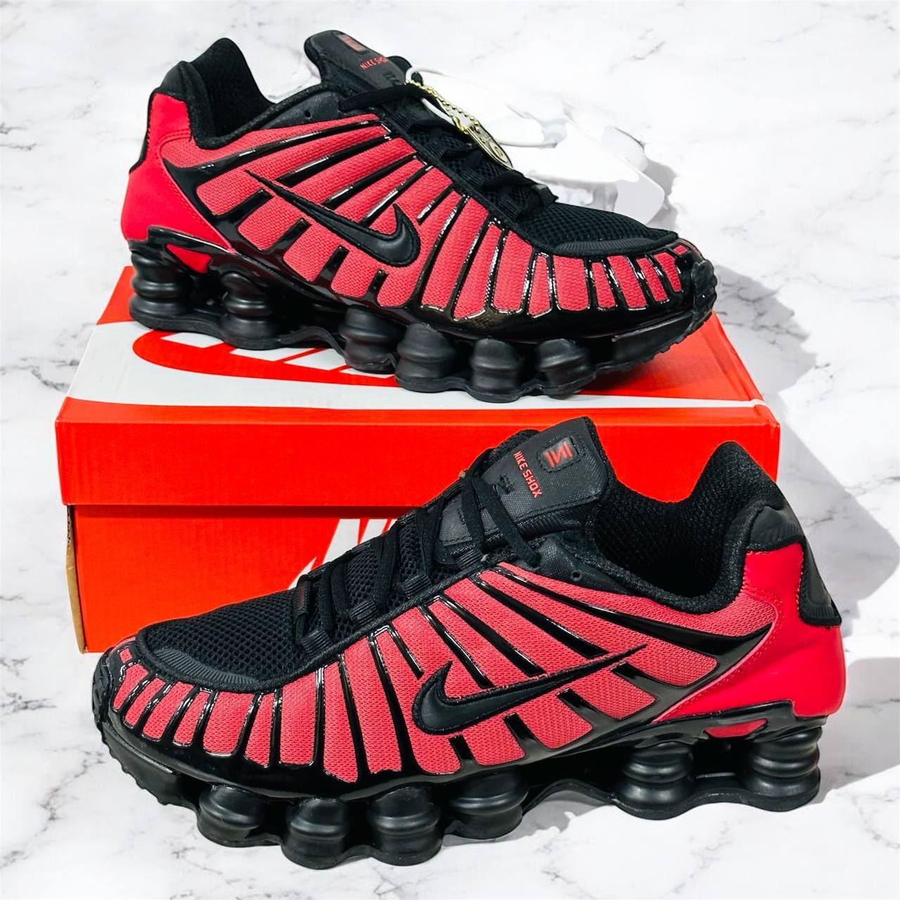 Nike Shox TL Thermoreactive Red Mens Trainers Best Sale UK Reps AAA Quality
