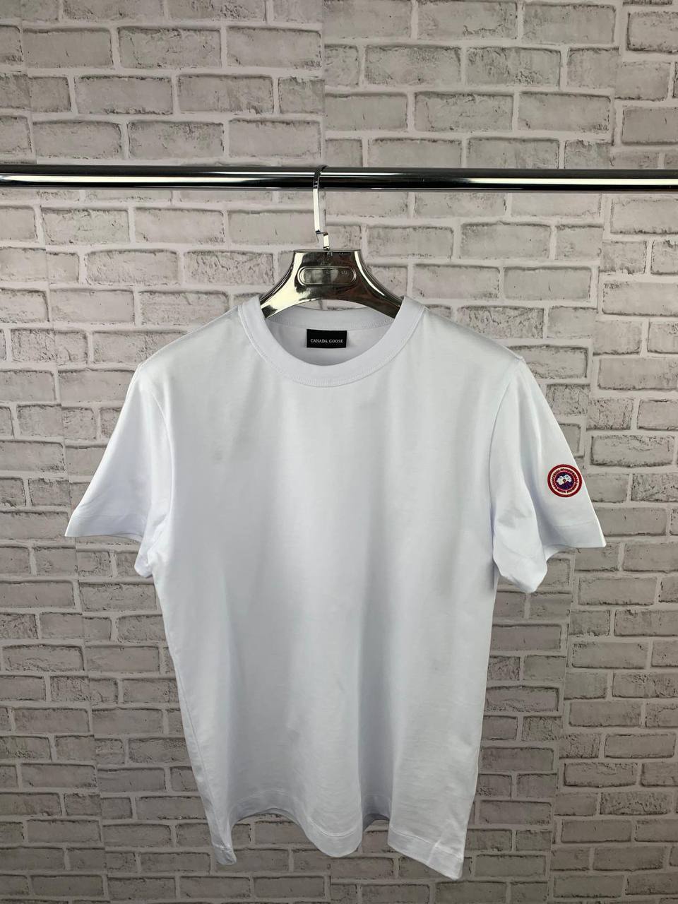 Canada Goose Short Sleeve Logo Patch T-Shirts Mens in Multiple Colors UK Reps AAA Quality