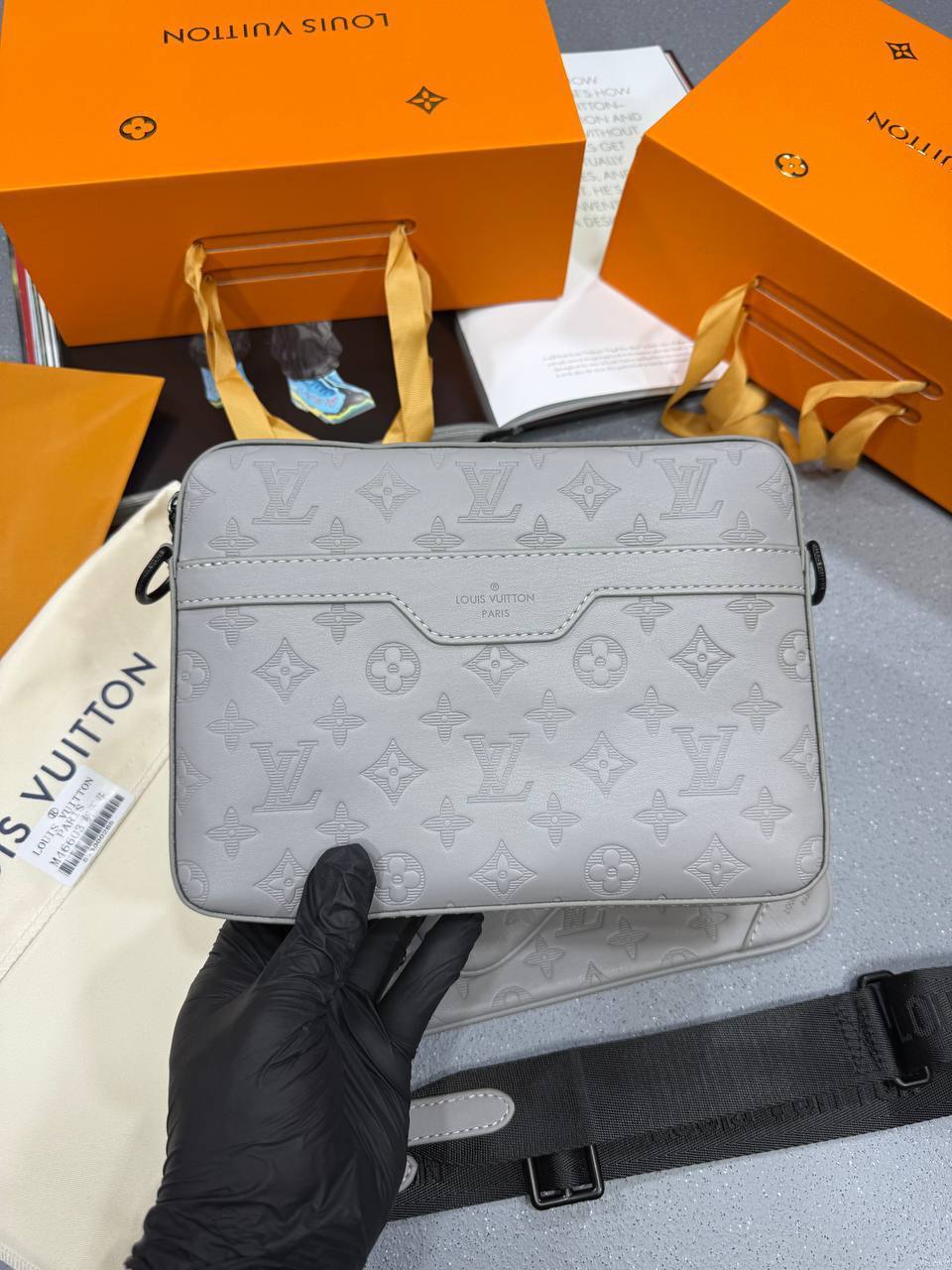 Louis Vuitton LV Monogram Shadow Trio Messenger Bag For Men in 2 Colors UK Reps AAA Quality