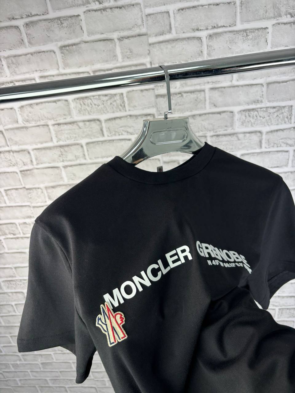 Moncler Grenoble Ivory Logo Cotton T-Shirts Mens in Multiple Colors UK Reps AAA Quality