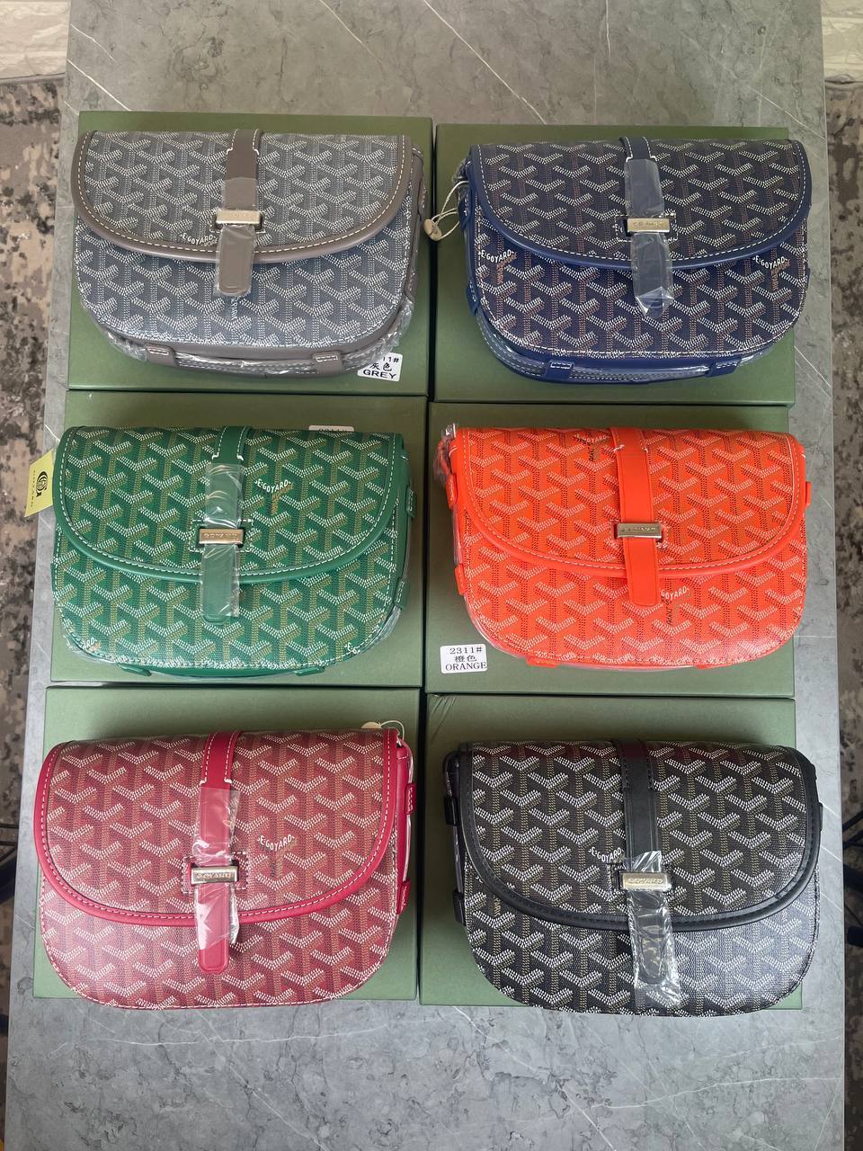 Goyard Belvedere Urbain Messenger Bag Premium Leather Crossbody Mens Bag in Multiple Colors UK Reps AAA Quality