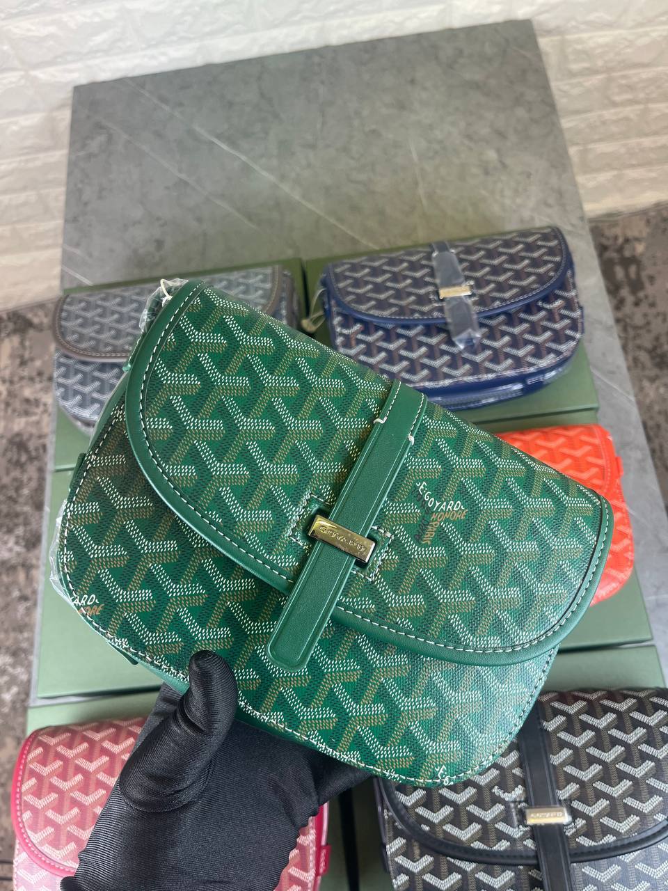 Goyard Belvedere Urbain Messenger Bag Premium Leather Crossbody Mens Bag in Multiple Colors UK Reps AAA Quality