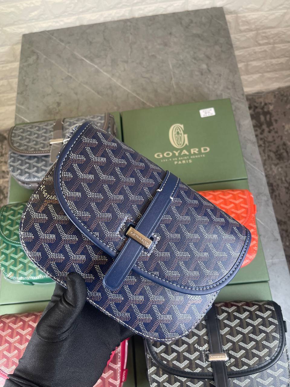 Goyard Belvedere Urbain Messenger Bag Premium Leather Crossbody Mens Bag in Multiple Colors UK Reps AAA Quality