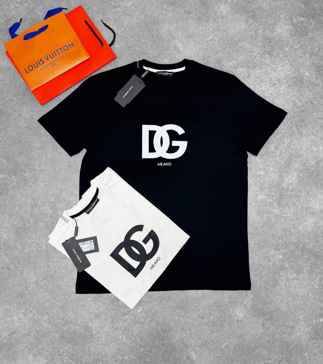 Dolce & Gabbana DG-logo Cotton T-shirts in 2 Colors Mens UK Reps AAA Quality