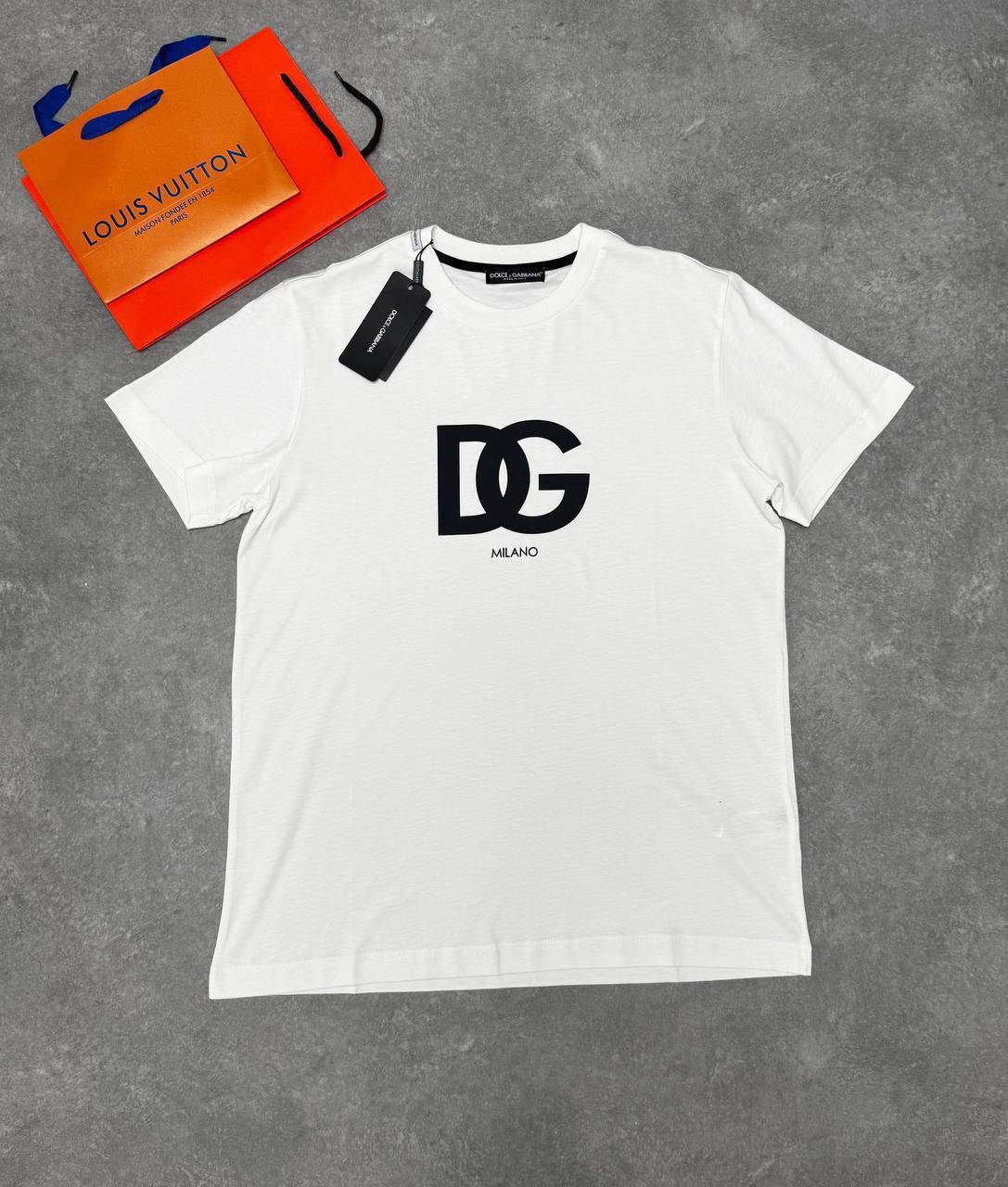 Dolce & Gabbana DG-logo Cotton T-shirts in 2 Colors Mens UK Reps AAA Quality