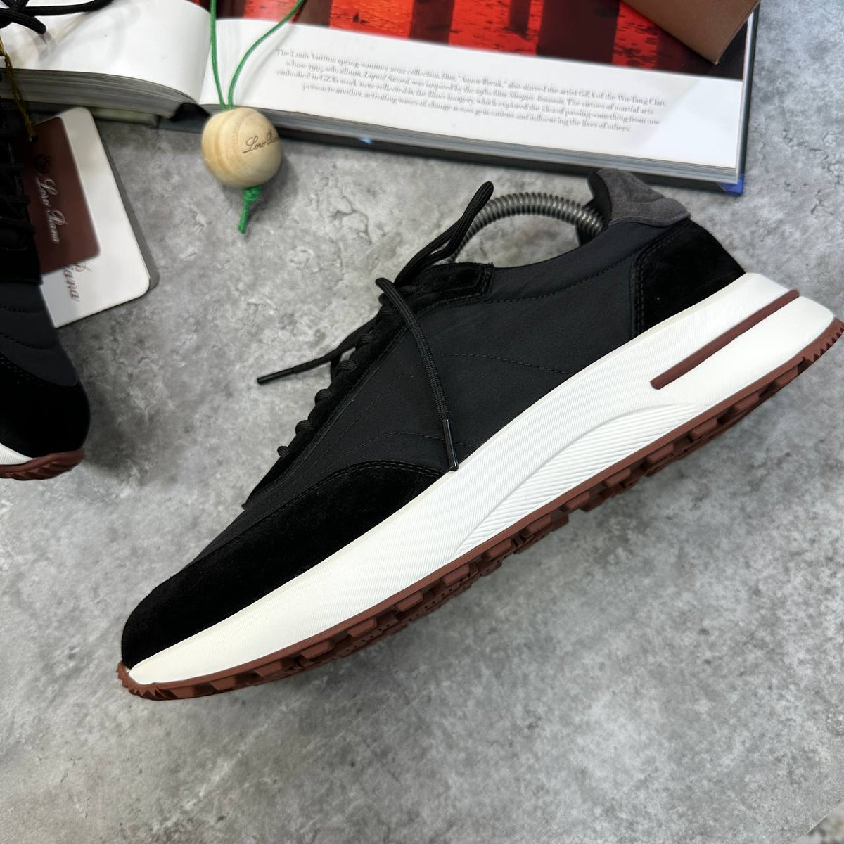 Loro Piana "End Walk" Black Sneakers UK Reps Superclone Quality