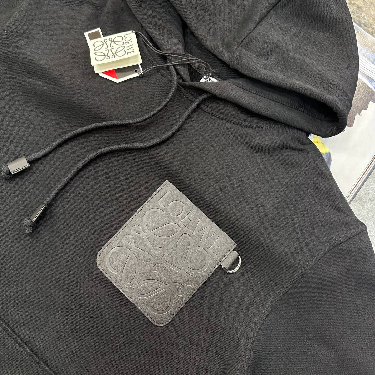 Loewe Anagram Patch Mens Hoodie UK Reps Superclone Quality