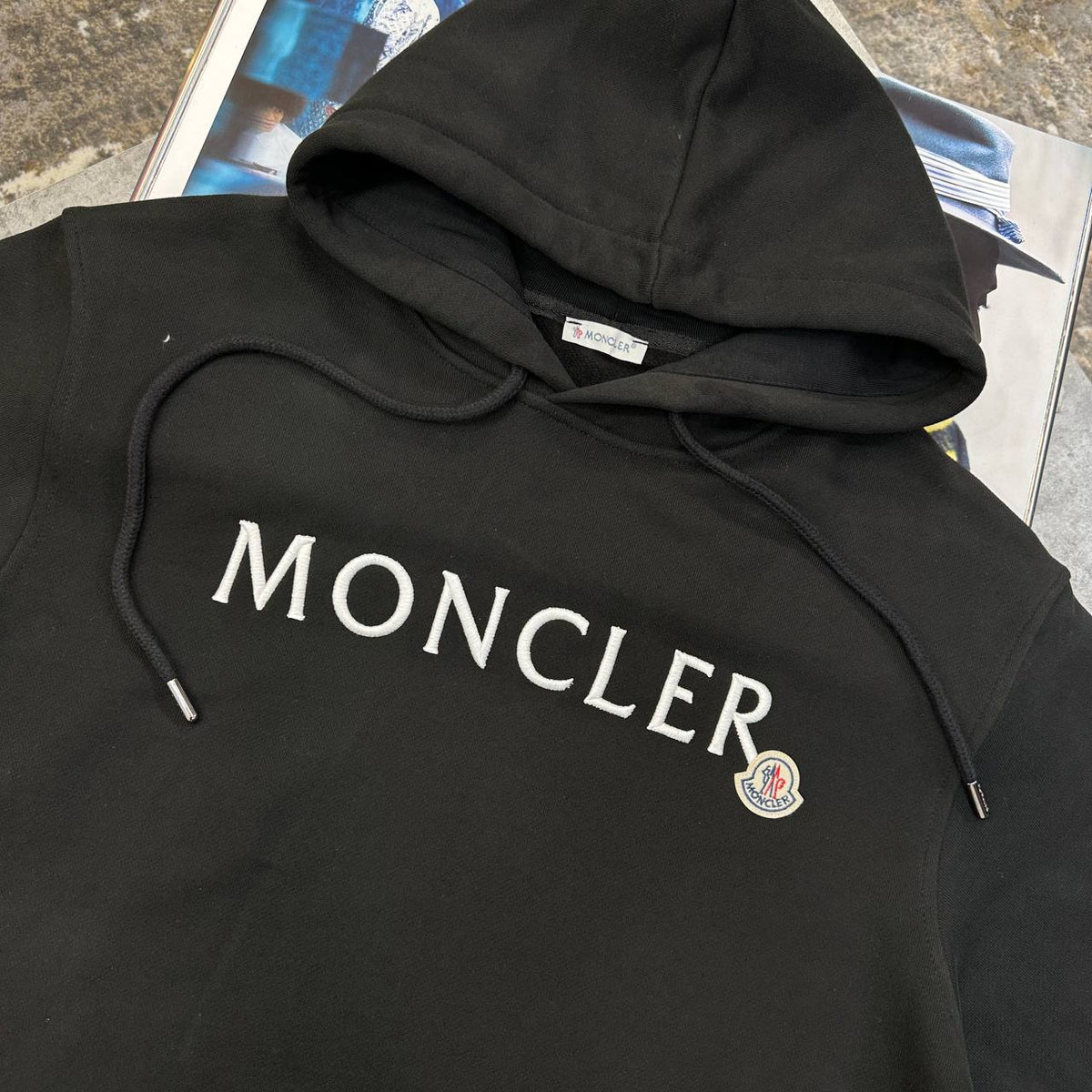Moncler Embroidered Logo Cotton Hoodies UK Reps Superclone Quality