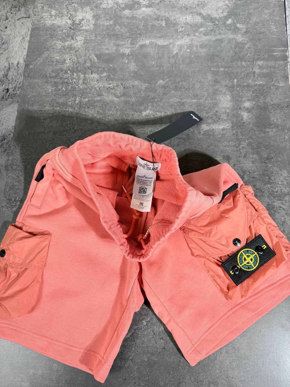 Stone Island Side Pocket Logo Patch Fleece Shorts Mens in Multiple Colors UK Reps AAA Quality