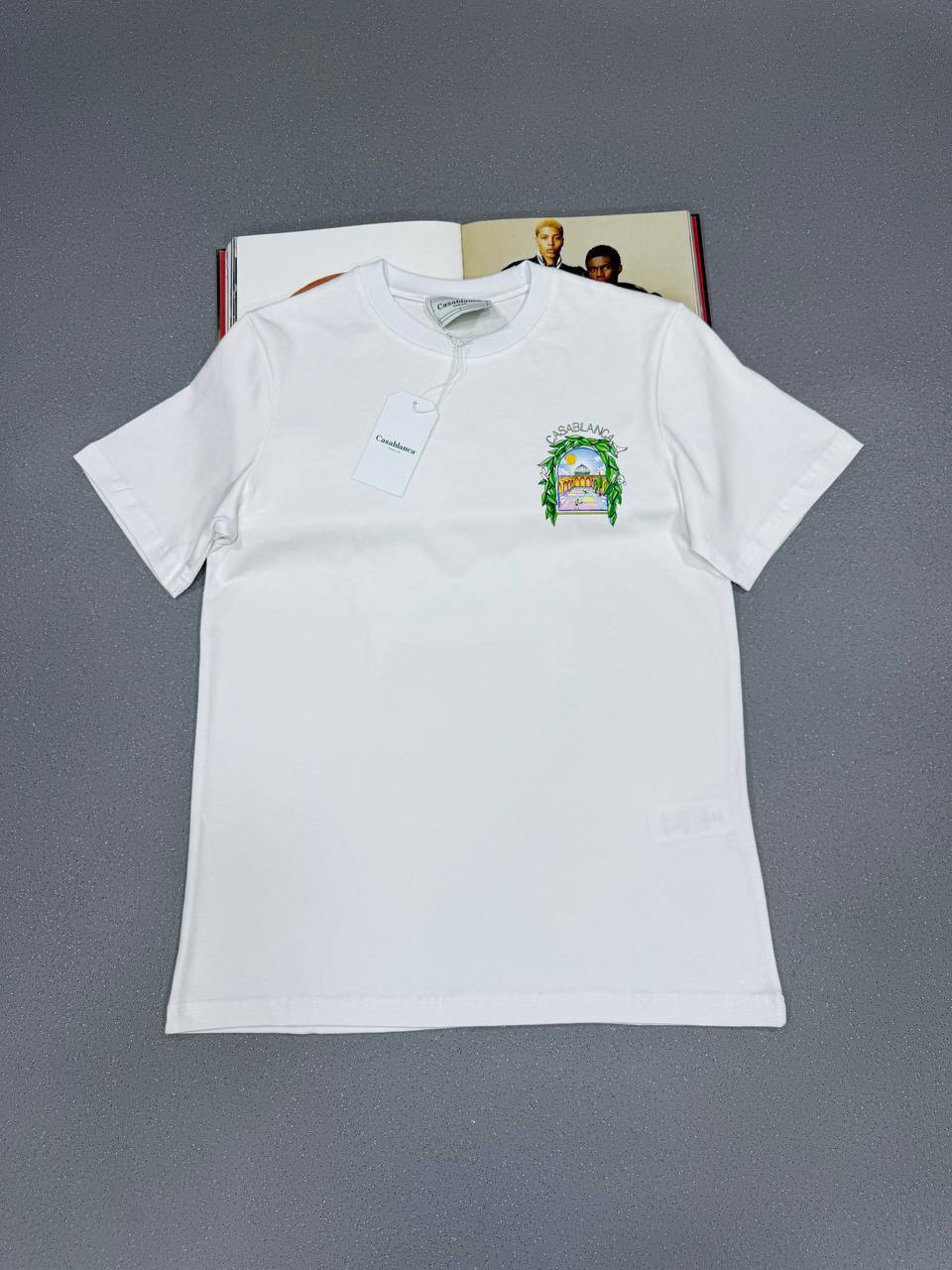 Casablanca Arch Leaf Frame Tee Mens in Multiple Colors T-Shirts Best Sale UK Reps AAA Quality