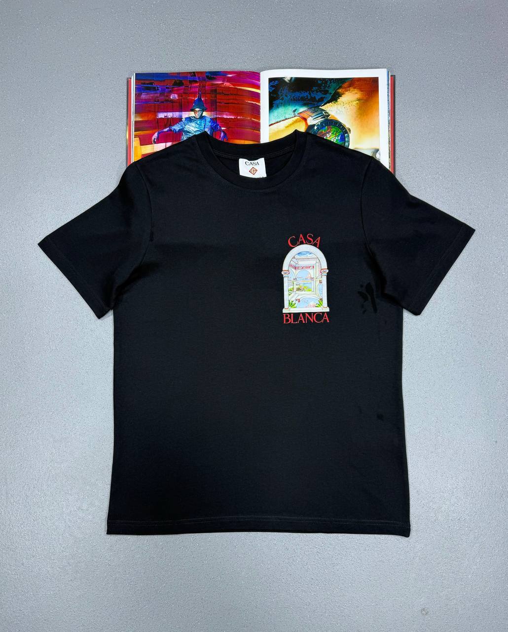 Casablanca Le Passage Printed Tee Mens T-Shirts in 2 Colors UK Reps AAA Quality