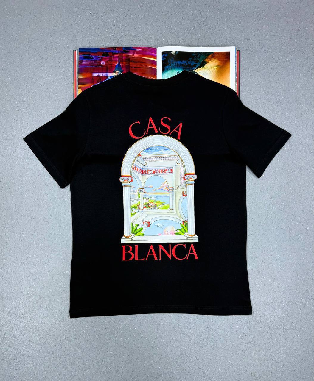 Casablanca Le Passage Printed Tee Mens T-Shirts in 2 Colors UK Reps AAA Quality