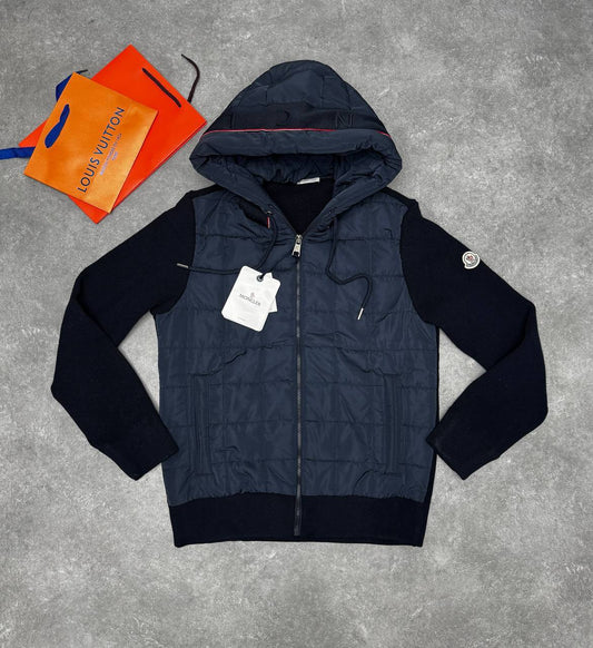 Moncler Quilted Cardigan in Blue for Men Jackets Best Sale UK Reps AAA Quality