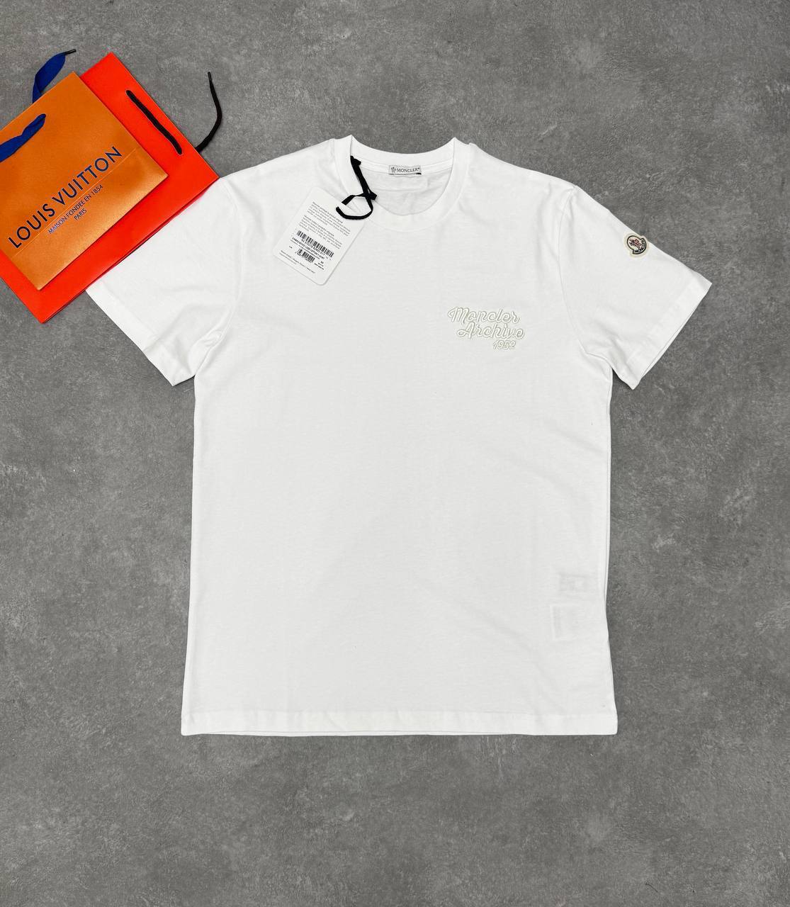 Moncler Logo-Embroidered Cotton T-shirts in 2 Colors Mens UK Reps AAA Quality