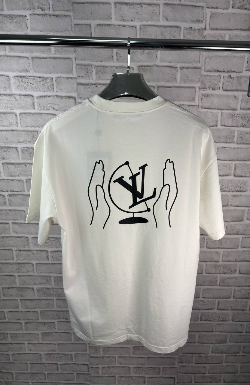 Louis Vuitton Washed Print Cotton T-Shirts Mens in Multiple Colors UK Reps AAA Quality
