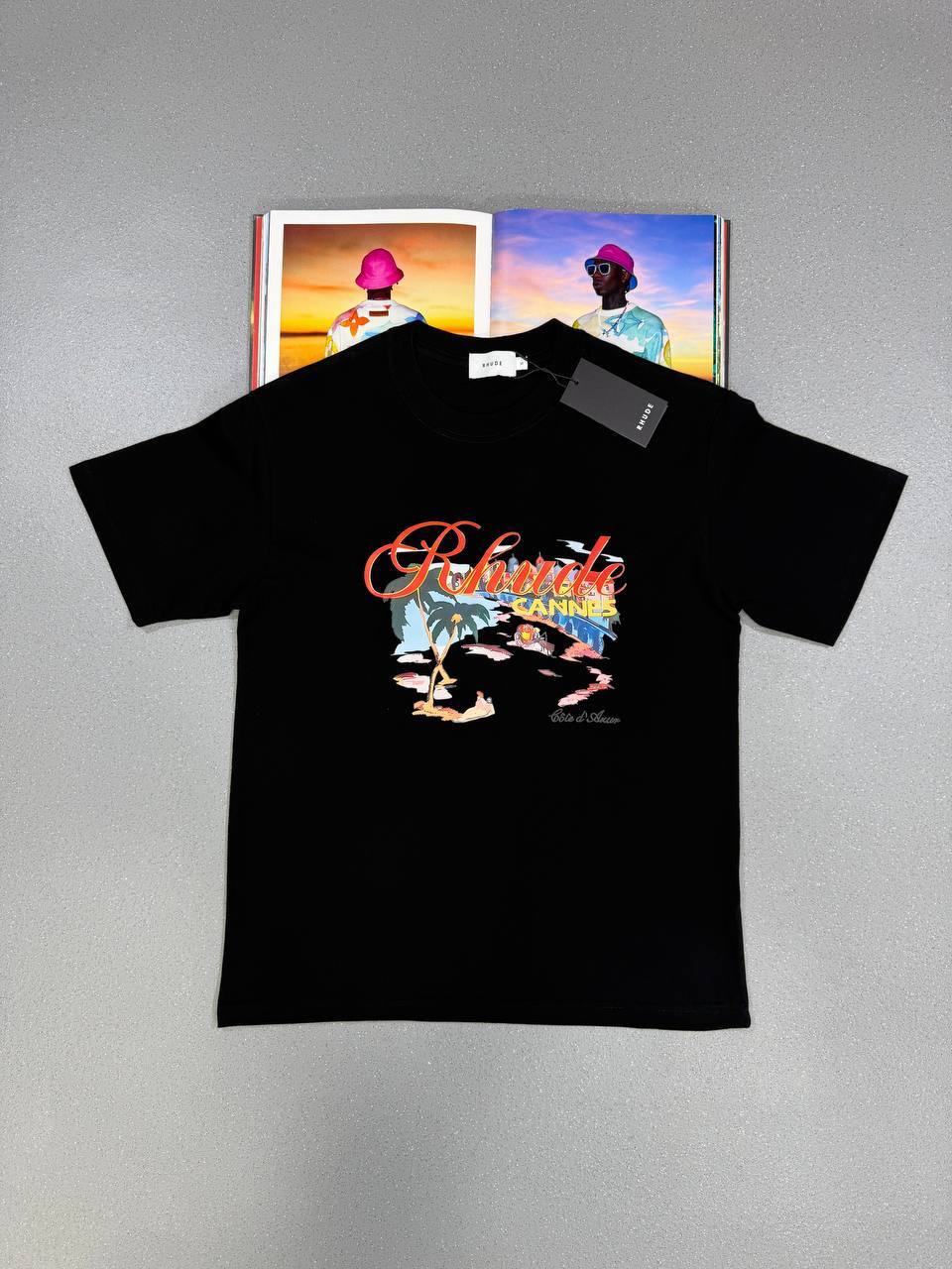 RHUDE Summer Coconut Beach Resort Style T-Shirts Mens in 2 Colors UK Reps AAA Qulity