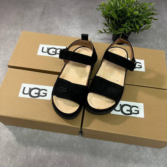 UGG Goldenstar Sliders in Black Color Womens Best Sale UK Reps AAA Quality