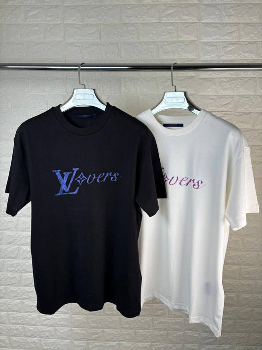 Louis Vuitton Iridescent LV Vers T-Shirt - Ready-to-Wear Mens in 2 Colors UK Reps AAA Quality