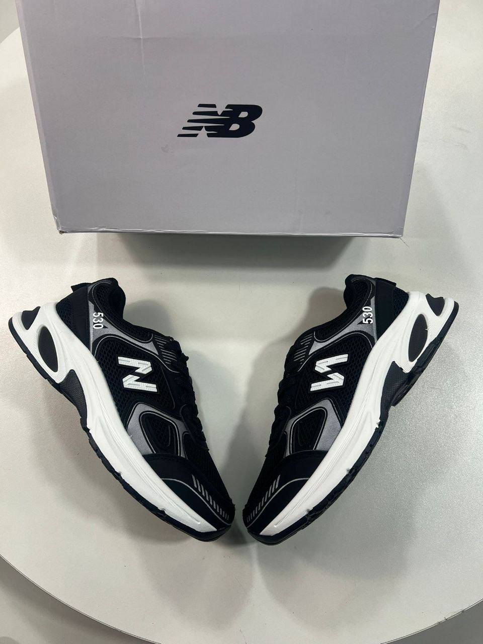 New Balance 530 Black/White Metallic Womens Trainers UK Reps AAA Quality