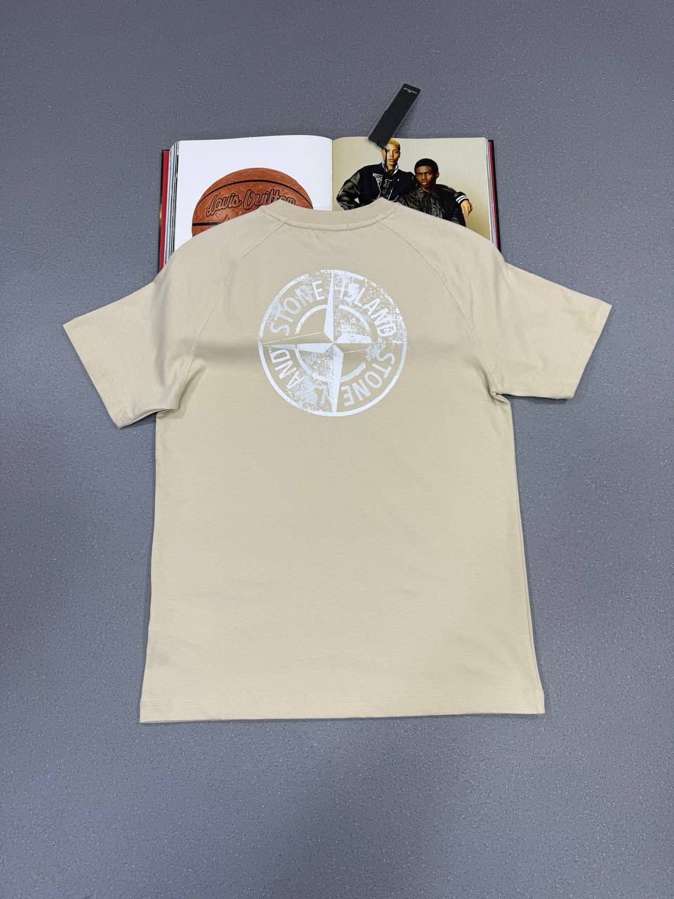 Stone Island Tee Cotton Compass-Print T-Shirts in Multiple Colors UK Reps AAA Quality